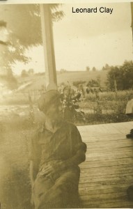 Leonard Clay Jr.- porch at home place