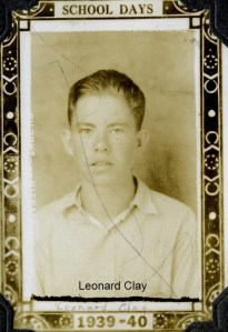 Leonard Clay Jr school 1940