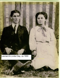 Leonard & Linda Clay ca 1900