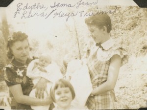 Lura Kiser, Edith Kiser, Irma Jean & Keys twins